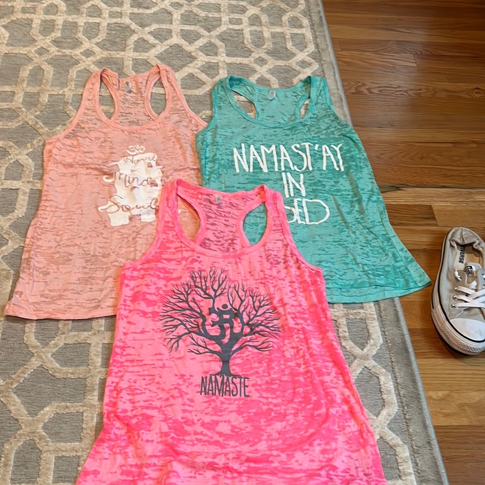 Set of 3 Yoga Racerback Tops